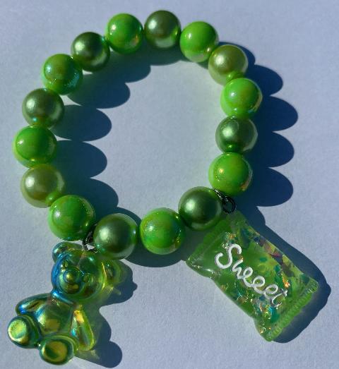 Green Teddy Bracelet